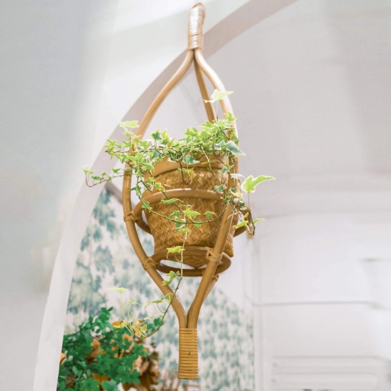 Rattan Hanging Planter